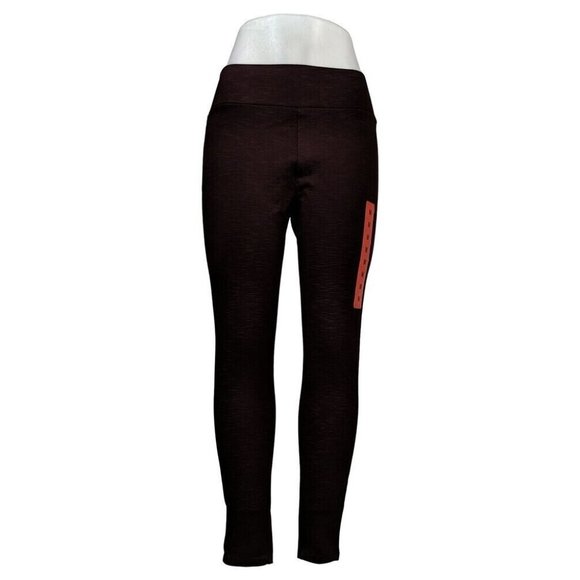 Matty M Leggings Size M High-Rise Slub Legging with Pockets Red Wine - Picture 1 of 2
